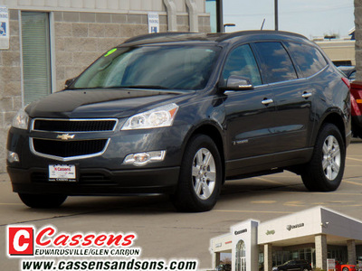 chevrolet traverse 2009 gray suv lt gasoline 6 cylinders front wheel drive automatic 62034