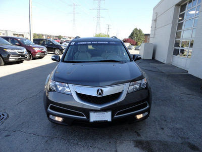 acura mdx 2011 dk  gray suv tech ent awd gasoline 6 cylinders all whee drive automatic with overdrive 60462