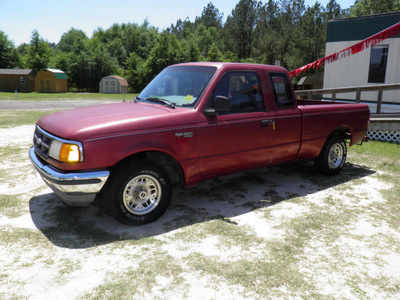 ford ranger 1994 maroon gasoline 4 cylinders rear wheel drive 4 speed with overdrive 32447
