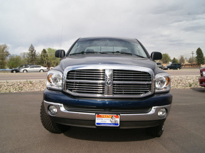 dodge ram pickup 1500 2007 patriot blue slt big horn gasoline 8 cylinders 4 wheel drive automatic 80911