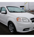 chevrolet aveo 2007 white sedan ls gasoline 4 cylinders front wheel drive automatic 98632