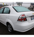 chevrolet aveo 2007 white sedan ls gasoline 4 cylinders front wheel drive automatic 98632