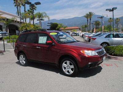 subaru forester 2010 red suv 2 5x limited gasoline 4 cylinders all whee drive automatic 91010