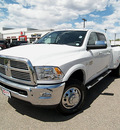 ram ram pickup 3500 2012 white laramie longhorn diesel 6 cylinders 4 wheel drive automatic 81212