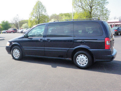 oldsmobile silhouette 2002 dk  blue van gl gasoline 6 cylinders front wheel drive automatic 55124