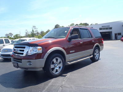 ford expedition 2008 orange suv eddie bauer gasoline 8 cylinders 2 wheel drive automatic with overdrive 28557