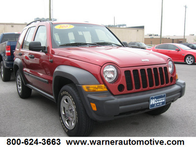 jeep liberty 2007 red suv sport gasoline 6 cylinders 4 wheel drive automatic with overdrive 45840