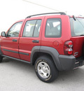 jeep liberty 2007 red suv sport gasoline 6 cylinders 4 wheel drive automatic with overdrive 45840