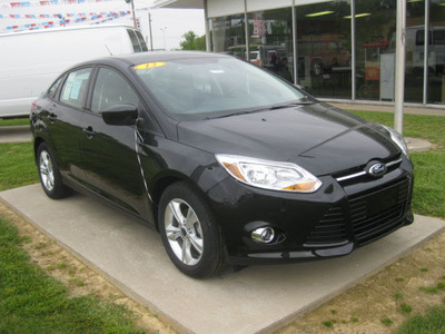 ford focus 2012 black sedan se flex fuel 4 cylinders front wheel drive 6 speed automatic 62863