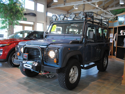 land rover defender 1997 blue suv 90 gasoline v8 4 wheel drive automatic 27511