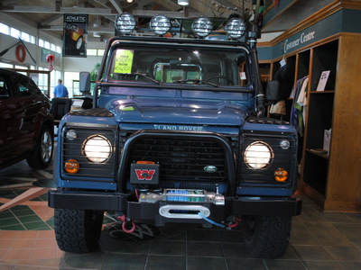 land rover defender 1997 blue suv 90 gasoline v8 4 wheel drive automatic 27511