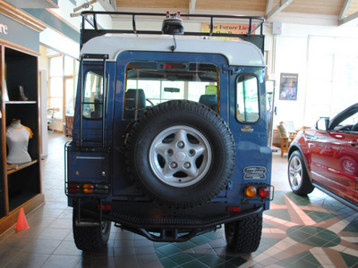 land rover defender 1997 blue suv 90 gasoline v8 4 wheel drive automatic 27511