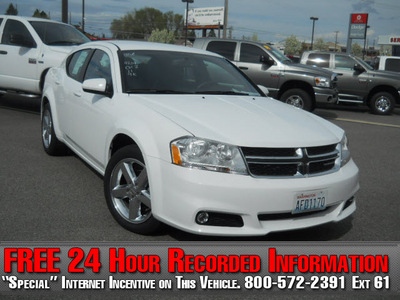 dodge avenger 2011 white sedan lux gasoline 4 cylinders front wheel drive automatic 99212