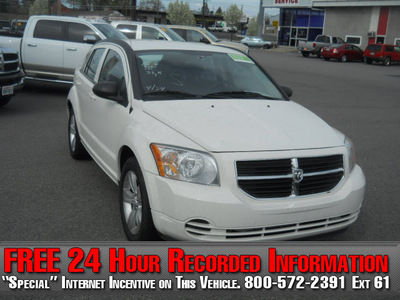 dodge caliber 2010 white hatchback sxt gasoline 4 cylinders front wheel drive automatic 99212