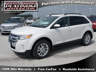 ford edge 2012 white suv sel gasoline 4 cylinders front wheel drive 6 speed automatic 77388