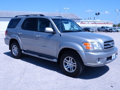 toyota sequoia 2004 silver suv limited gasoline 8 cylinders 4 wheel drive automatic 77388