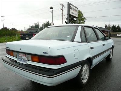 ford tempo 1991 blue sedan gl gasoline 4 cylinders front wheel drive automatic 98012