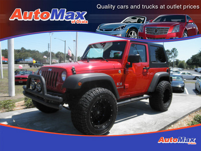 jeep wrangler 2009 red suv x gasoline 6 cylinders 4 wheel drive automatic 34474