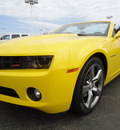 chevrolet camaro 2012 yellow lt convertible gasoline 6 cylinders rear wheel drive automatic 60007