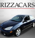 ford focus 2003 dk  blue hatchback zx3 gasoline 4 cylinders front wheel drive automatic with overdrive 60546