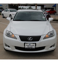 lexus is 250 2009 white sedan gasoline 6 cylinders all whee drive autostick 77065