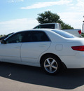 honda accord 2005 white sedan ex w leather gasoline 4 cylinders front wheel drive automatic 76018