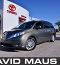 toyota sienna 2011 green van limited gasoline 6 cylinders front wheel drive automatic 32771