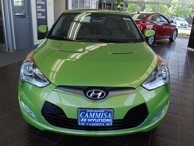 hyundai veloster 2012 electrolyte green coupe ecoshift dct gasoline 4 cylinders front wheel drive automatic 94010