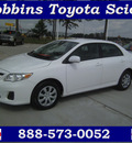 toyota corolla 2011 white sedan le gasoline 4 cylinders front wheel drive automatic 75503