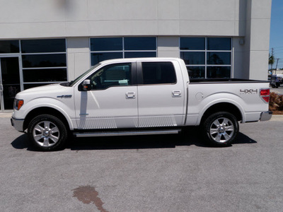 ford f 150 2012 white lariat gasoline 6 cylinders 4 wheel drive automatic 32401