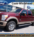 ford f 250 super duty 2012 dk  red king ranch biodiesel 8 cylinders 4 wheel drive automatic with overdrive 32401