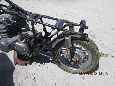 bike frame and motor
