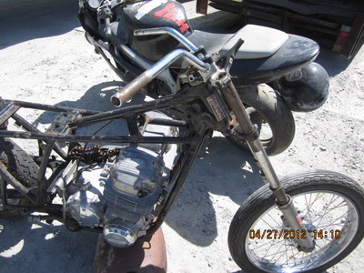 bike frame and motor