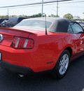 ford mustang 2012 red v6 gasoline 6 cylinders rear wheel drive automatic 08753