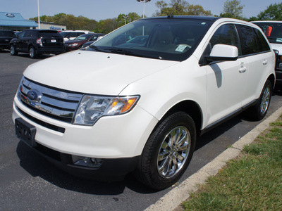 ford edge 2009 white suv limited gasoline 6 cylinders all whee drive automatic 08753