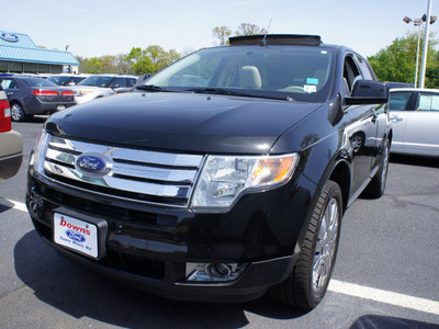 ford edge 2008 black suv limited gasoline 6 cylinders all whee drive automatic 08753