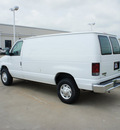 ford e series cargo 2011 white van e 250 flex fuel 8 cylinders rear wheel drive automatic with overdrive 76108