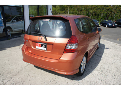 honda fit 2007 blaze orange hatchback sport gasoline 4 cylinders front wheel drive automatic 07724