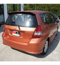 honda fit 2007 blaze orange hatchback sport gasoline 4 cylinders front wheel drive automatic 07724