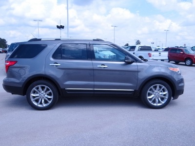 ford explorer 2013 gray suv xlt flex fuel 6 cylinders 2 wheel drive shiftable automatic 77388