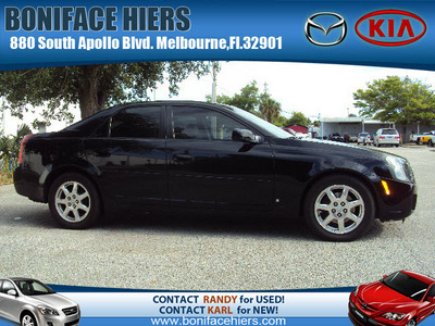 cadillac cts 2007 black sedan high feature gasoline 6 cylinders rear wheel drive automatic 32901