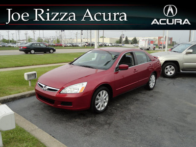 honda accord 2007 dk  red sedan se gasoline 6 cylinders front wheel drive automatic with overdrive 60462