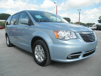 chrysler town and country 2012 crystal blue van touring flex fuel 6 cylinders front wheel drive automatic 34731