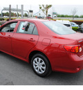 toyota corolla 2010 red sedan le gasoline 4 cylinders front wheel drive automatic 91761