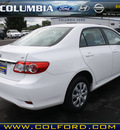 toyota corolla 2011 white sedan le gasoline 4 cylinders front wheel drive automatic 98632