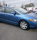 honda civic 2008 blue sedan lx gasoline 4 cylinders front wheel drive automatic 13502