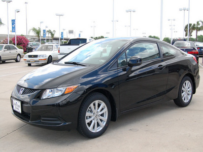 honda civic 2012 black coupe ex l w navi gasoline 4 cylinders front wheel drive automatic 77065