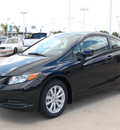 honda civic 2012 black coupe ex l w navi gasoline 4 cylinders front wheel drive automatic 77065