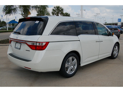 honda odyssey 2012 white van touring gasoline 6 cylinders front wheel drive automatic with overdrive 77065