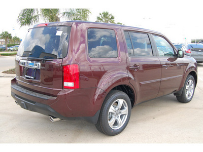 honda pilot 2012 dk  red suv ex gasoline 6 cylinders 2 wheel drive 5 speed automatic 77065
